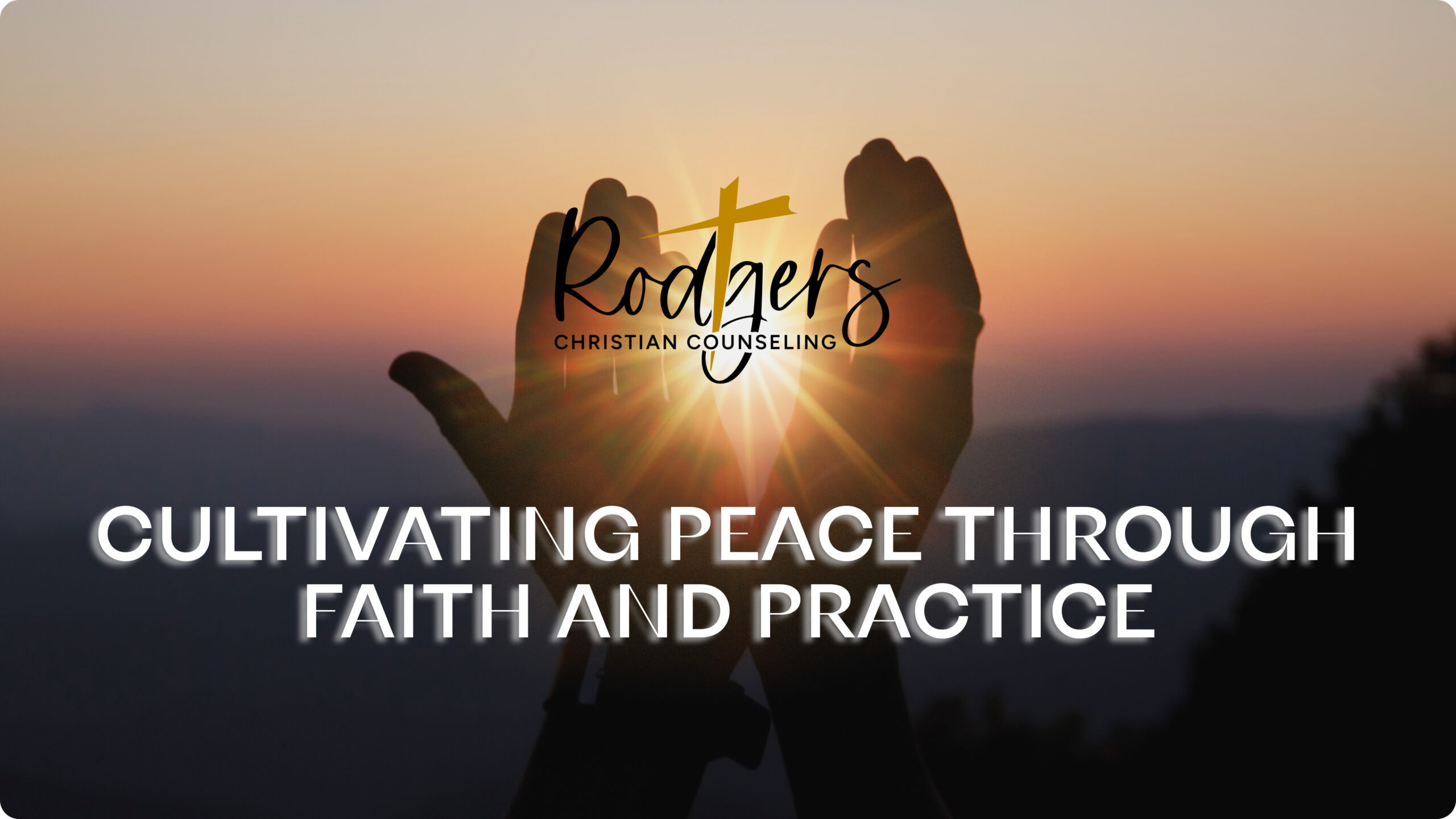 Hands in the dawn raised for prayer