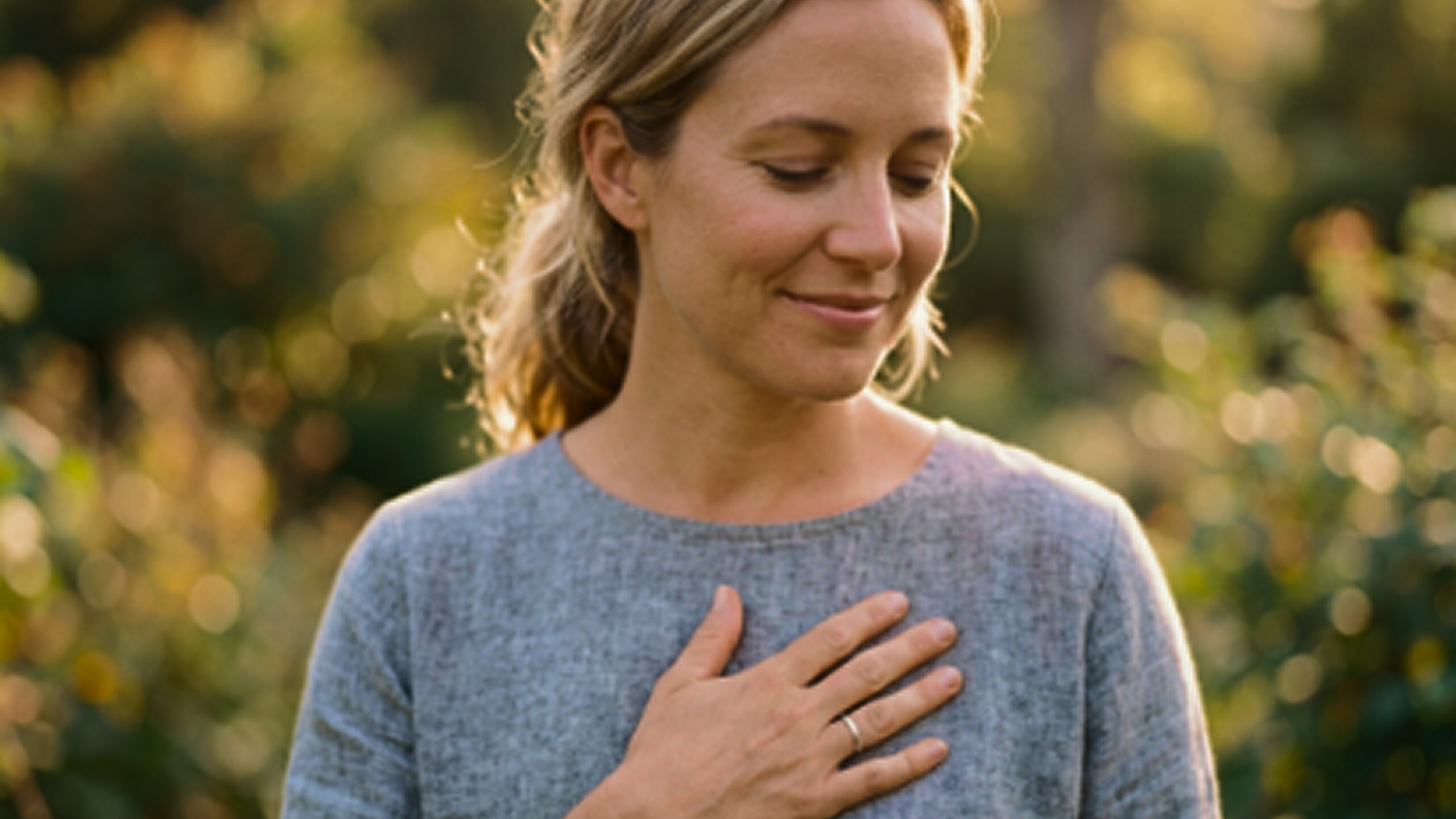 Women satified with her heart